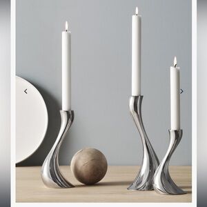 Georg Jensen COBRA candleholders - set of 3